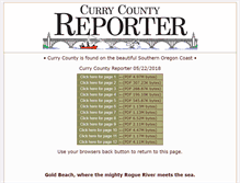 Tablet Screenshot of currycountyreporter.com